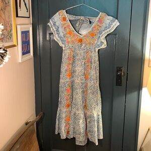Sold out Love the Label embroidered cotton dress NWOT